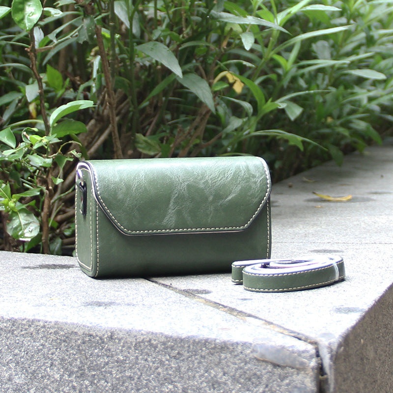 Green PU Leather Camera Bag for Fujifilm X Canon G Olympus PEN – Compact Vintage Design