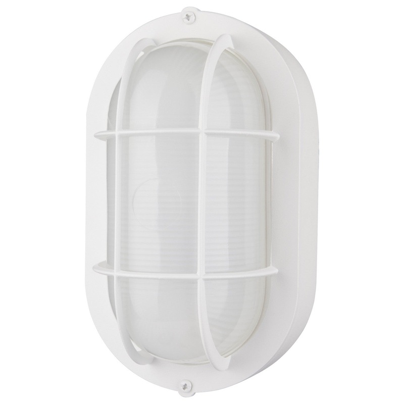 LED Bulk Head Fixture in White Finish by Nuvo Lighting