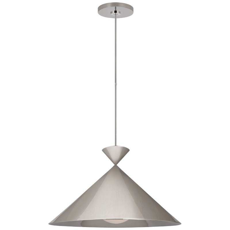 LED Pendant from the Orsay Collection in Polished Nickel Finish by Visual Comfort Signature