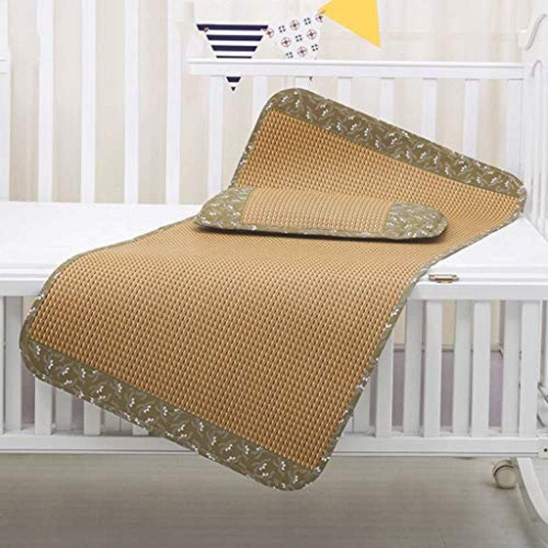 MBY Materassino in bamb, Bambino Neonato Bambini Letto della Scuola Materna Malacca Sedili, Nessun Odore Liscio No Burr Raffreddare Senza Ghiaccio (Color : Two-Piece, Size : 60150cm)