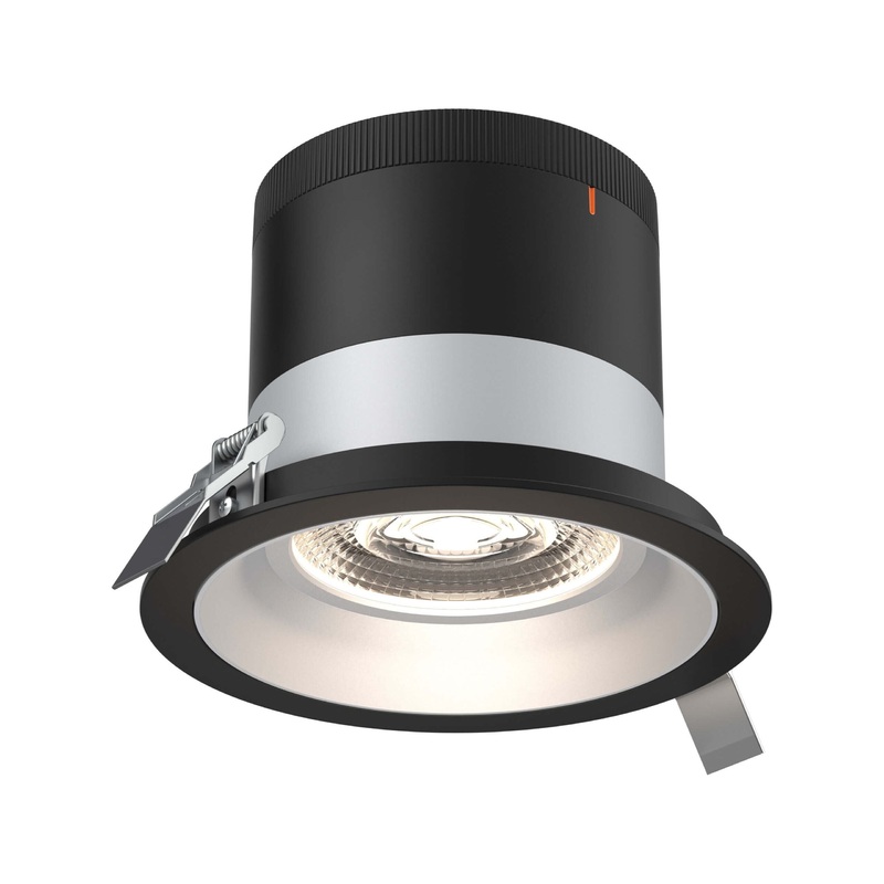 6″ Modular Downlight Alzak with Black Trim 60 Degrees Regressed