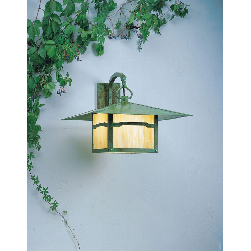 Arroyo MB-20CLGW-VP Monterey One Light Wall Mount Verdigris Patina