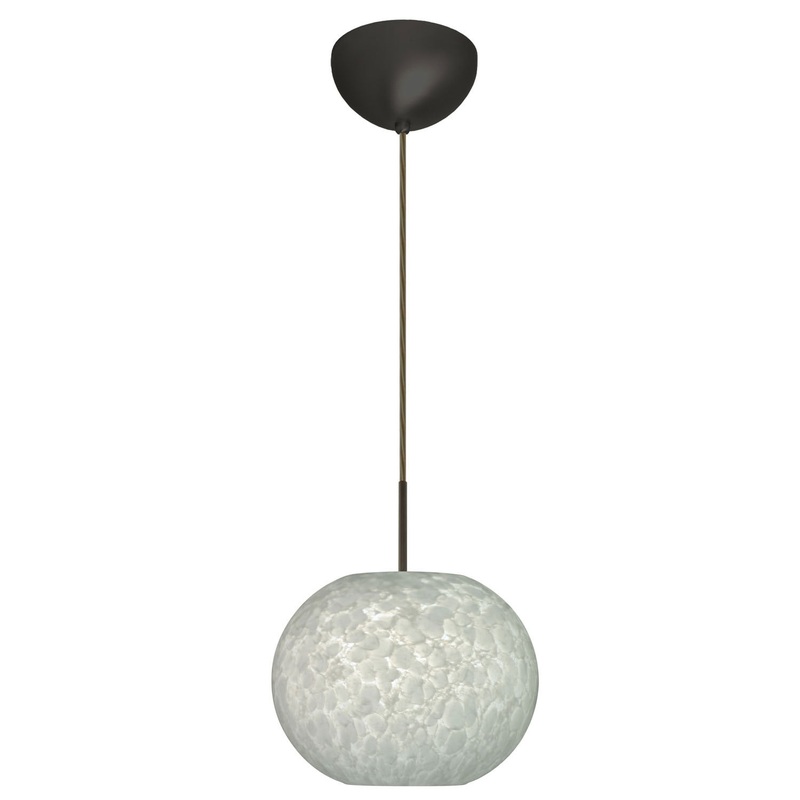 Besa 1JC-477619-BR Luna One Light Pendant Bronze