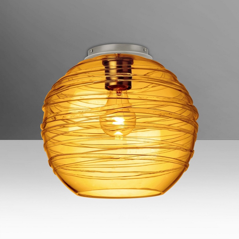 Besa 462782C-EDIL-SN Besa Wave 10 Ceiling LED Ceiling Mount Satin Nickel