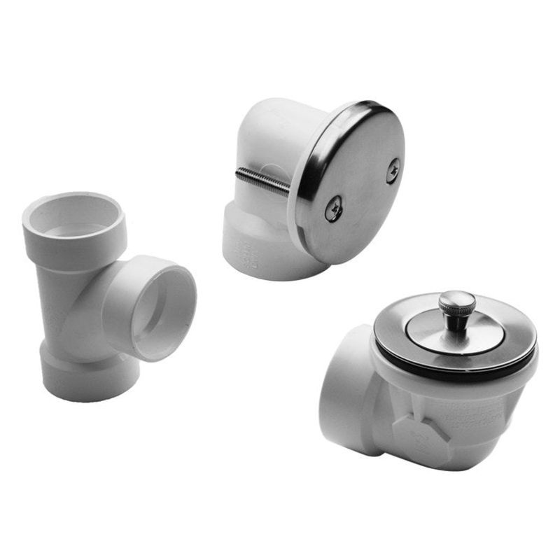 Drain Kit Satin Gold Brass Includes Lift & Turn Strainer with 2 Hole Faceplate Half Kit