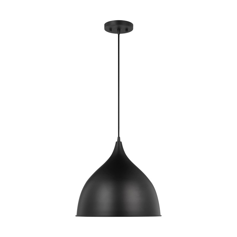 Grant One Light Pendant Midnight Black