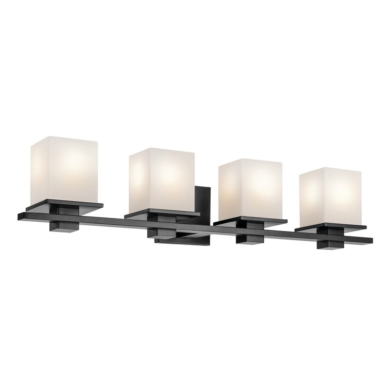 Kichler 45152BK Four Light Bath, Black