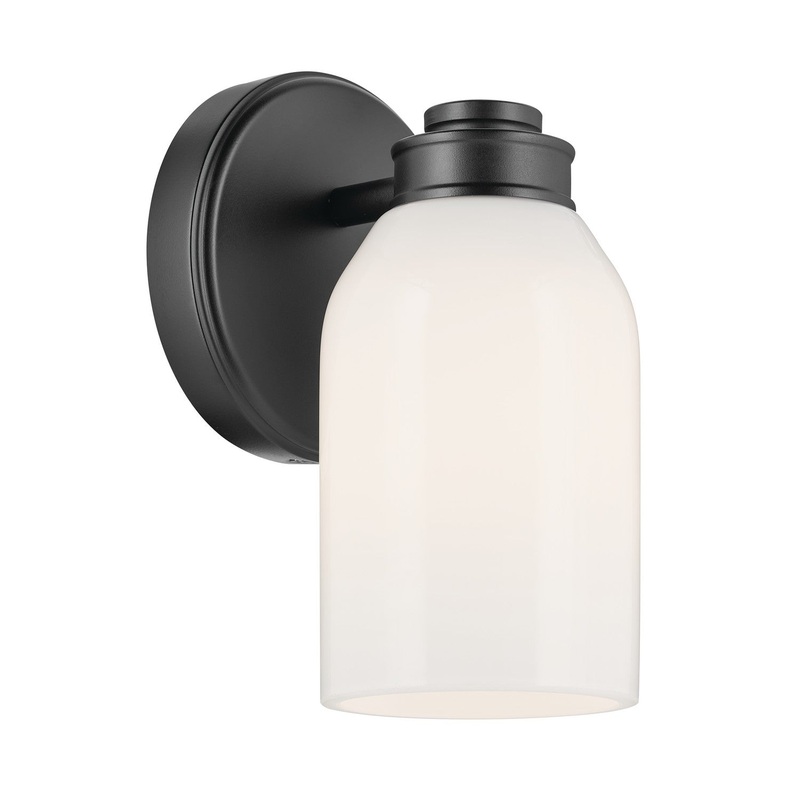 Kichler 55200BK One Light Wall Sconce, Black