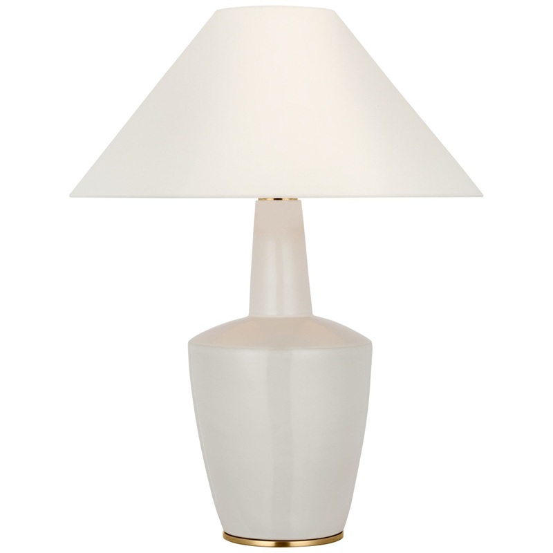 LED Table Lamp from the Paros Collection in Ivory Finish by Visual Comfort Signature