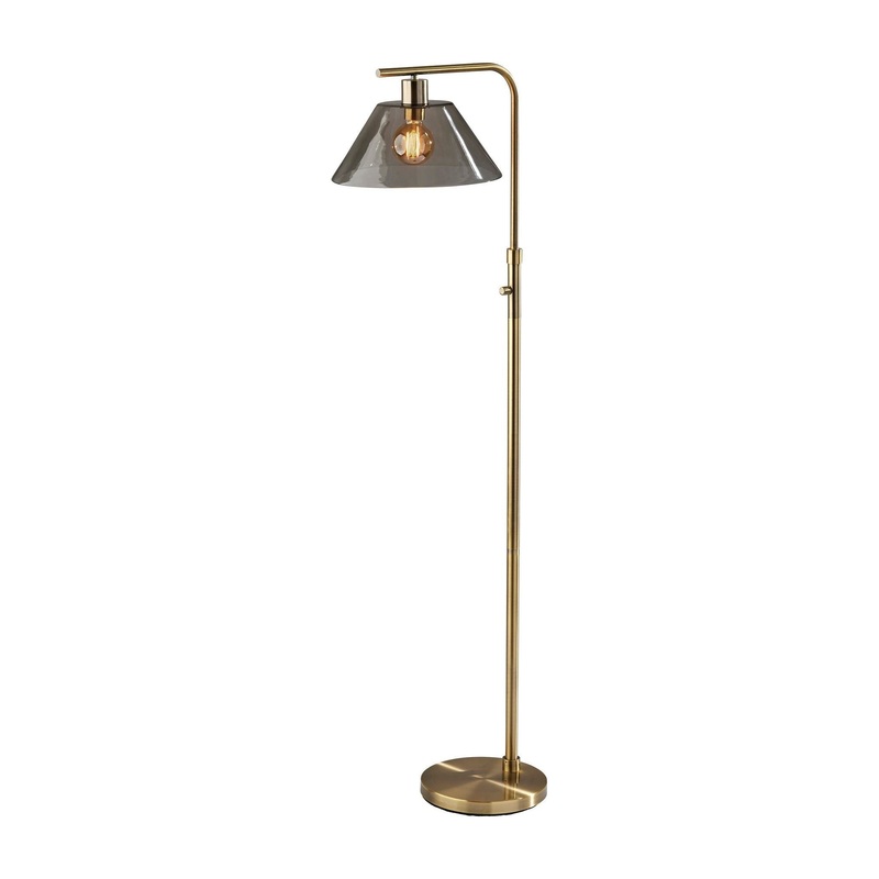Zoe Floor Lamp Antique Brass
