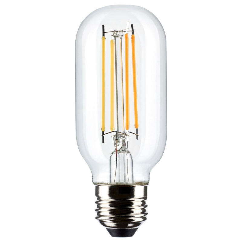 5.5 Watt T14 LED – Clear – Medium Base – 2700K – 500 Lumens – 120 Volt Light Bulb by Satco