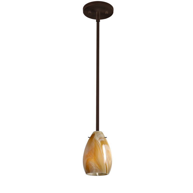 Besa 1TT-1713HN-HAL-BR Pera One Light Pendant Bronze (Discontinued)