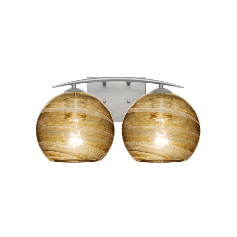 Besa 2WC-JILLYAM-SN Jilly Two Light Vanity Satin Nickel