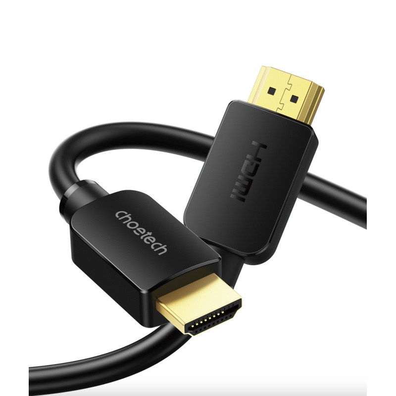 CHOETECH XHH-TP20 8K HDMI 2.1 Cable 8K@60Hz 48Gbps 2M Braided Cable – Black