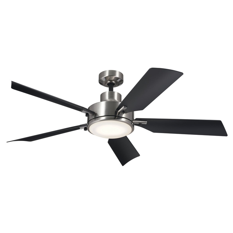 Kichler 330057BSS 56″ Ceiling Fan, Brushed Stainless Steel