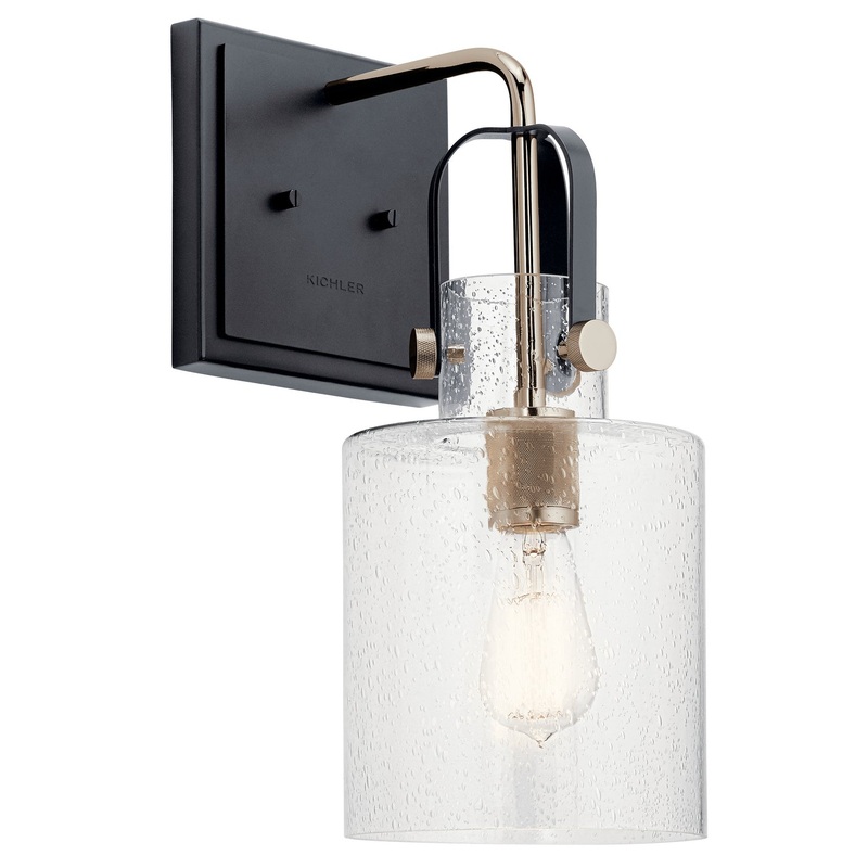 Kichler 52036PN One Light Wall Sconce, Polished Nickel