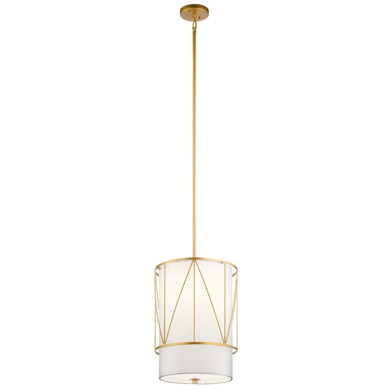 Kichler 52073CLG One Light Pendant, Classic Gold