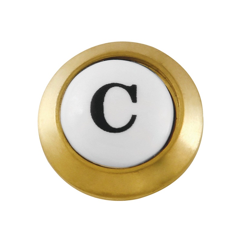 KSHI3607AXC Cold Handle Index Button, Brushed Brass