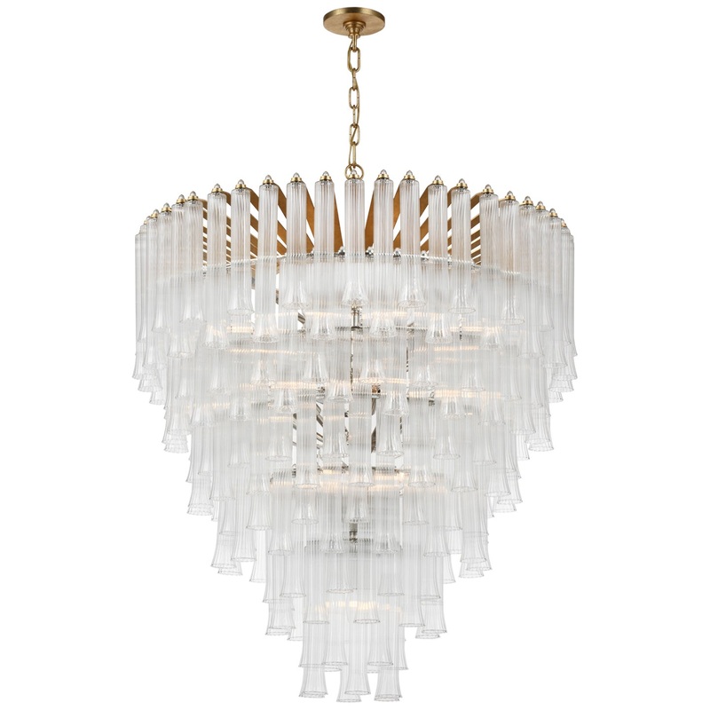 LED Chandelier from the Lorelei Collection in Gild Finish by Visual Comfort Signature
