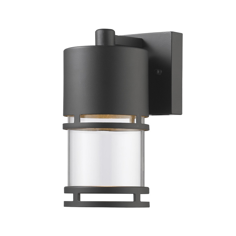 LED Outdoor Wall Light from the Luminata Collection in Oil Rubbed Bronze Finish by Z-Lite