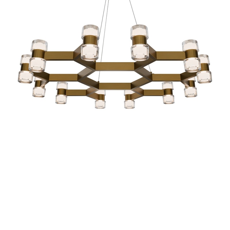 LED Pendant from the Dashe Collection in Aged Brass Finish by Modern Forms