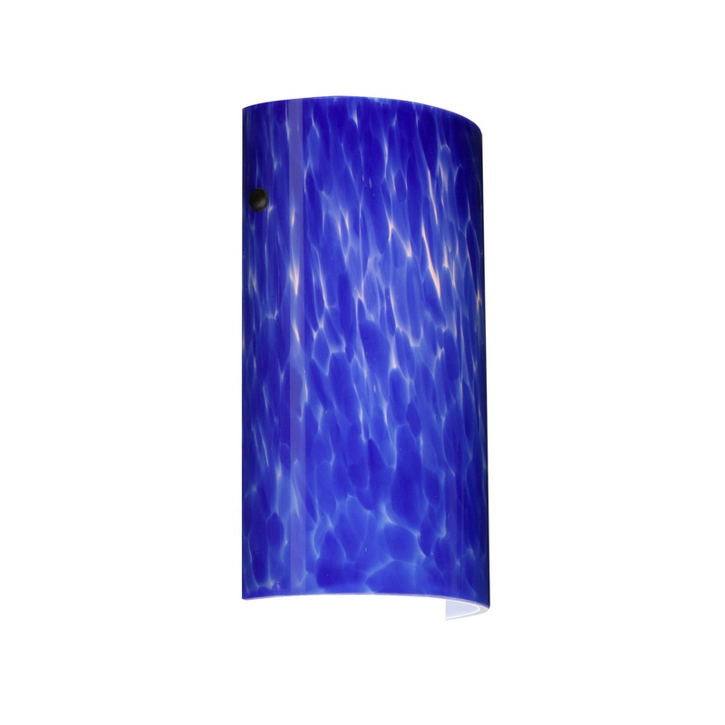 One Light Wall Sconce from the Tamburo Collection in Black Finish by Besa