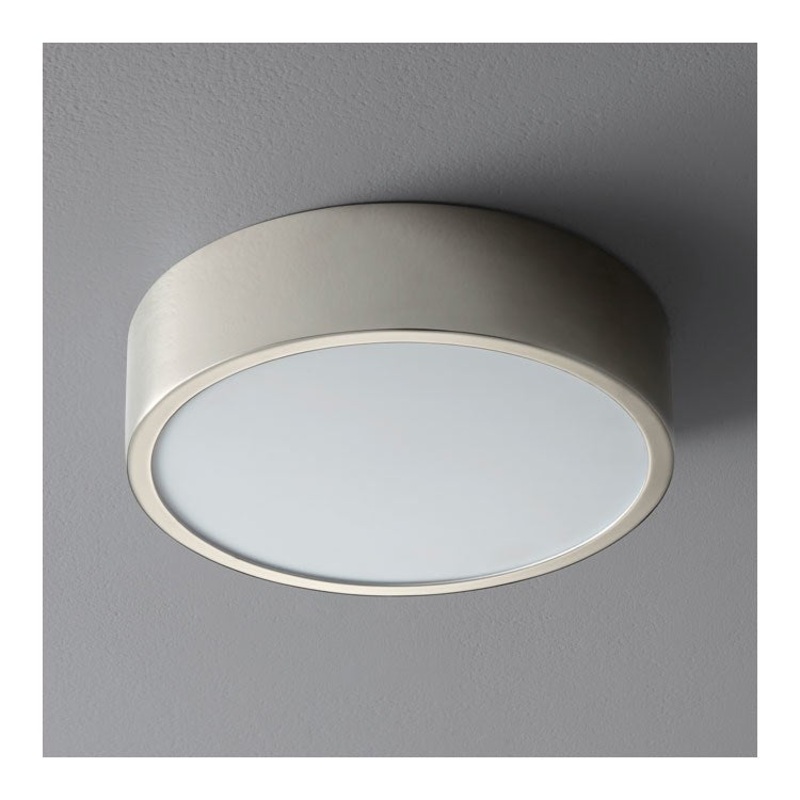 Peepers Single-Light 10″ Flush Mount Ceiling Fixture – Polished Nickel