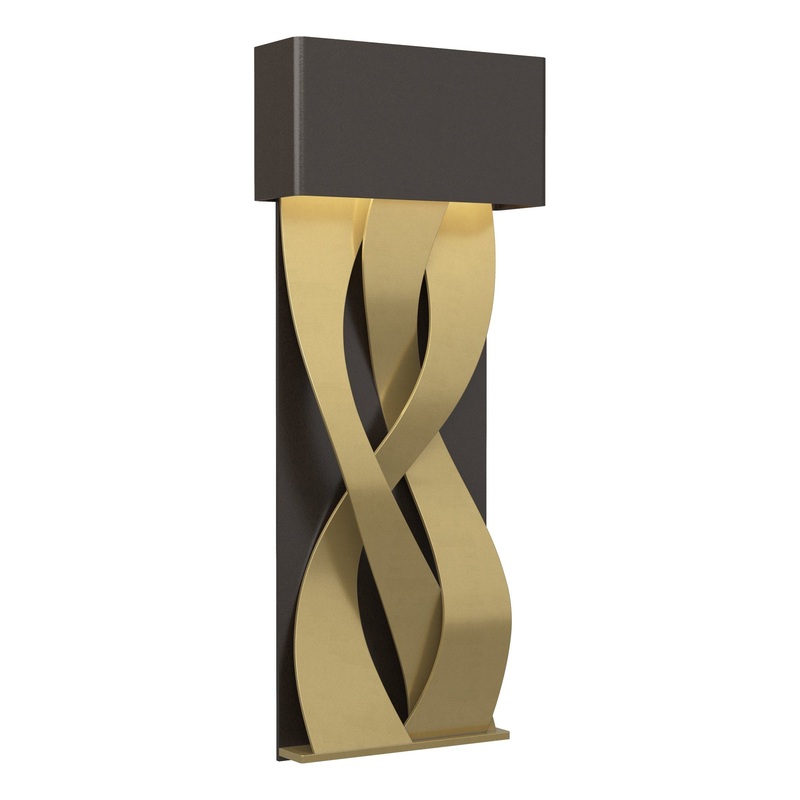 Tress Small LED Sconce Oil Rubbed Bronze Modern Brass