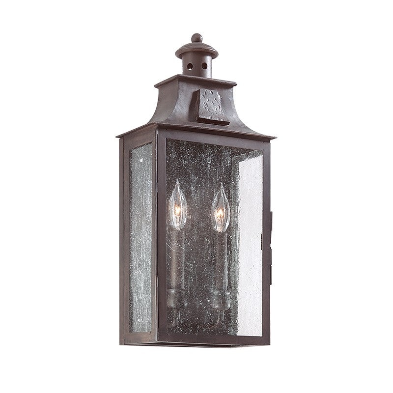 Two Light Wall Lantern from the Newton Collection in Old Bronze Finish by Troy Lighting
