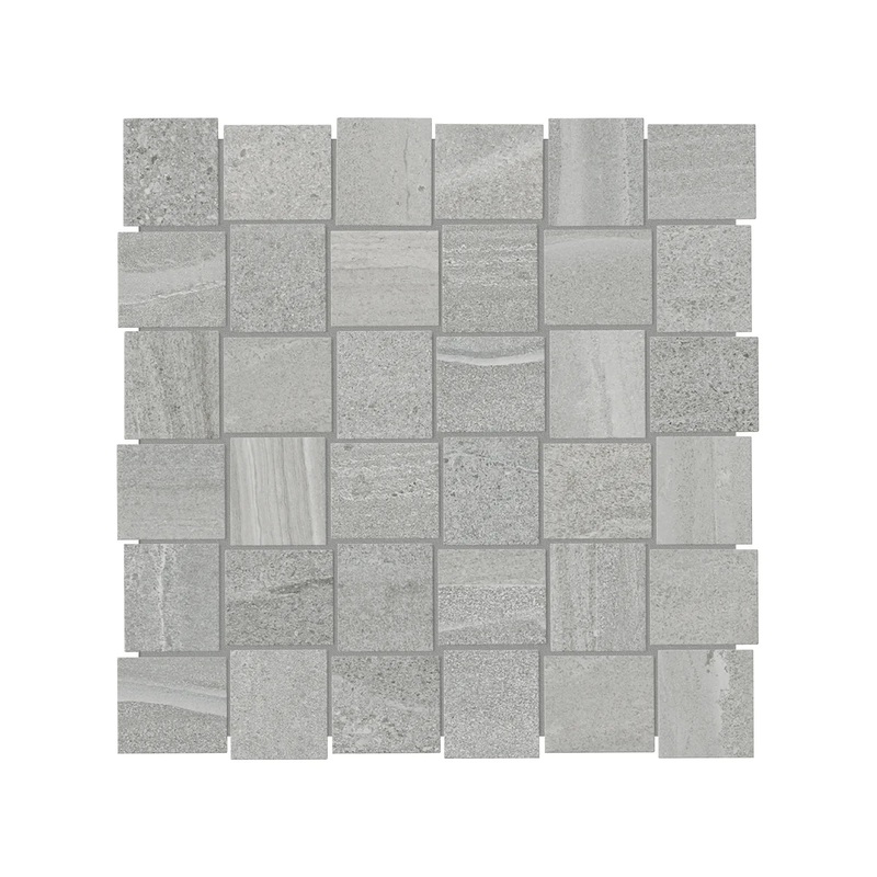 2″ x 2″ Basketweave Davenport Earth Matte Porcelain Mosaicis. 1 Sheet = .97 Sq. Ft. (63-578) 2″ x