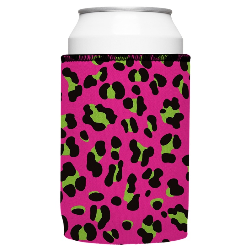 80s Leopard Print Stubby Cooler – Standard