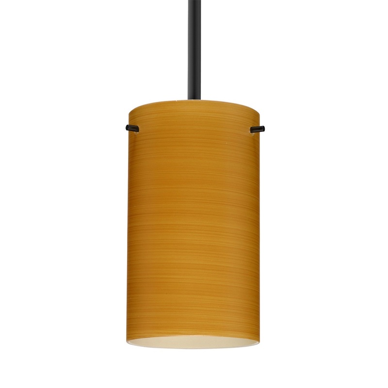 Besa 1TT-4404OK-MED-BK Besa Stilo 7 Stem Pendant One Light Pendant Black