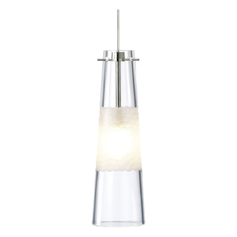 Bonn Pendant FreeJack Satin Nickel Clear LED