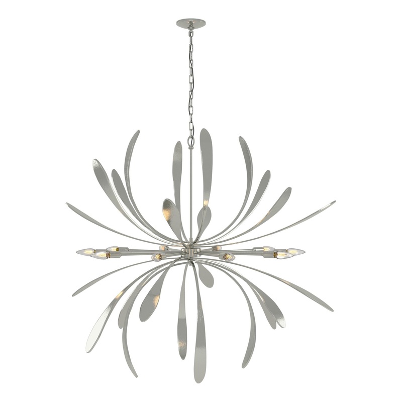 Dahlia Large Chandelier Sterling