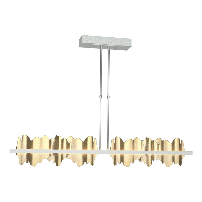 Hildene Large LED Pendant Vintage Platinum Modern Brass