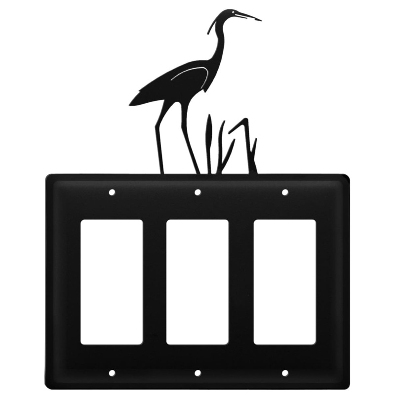 Village Wrought Iron EGGG-133 Triple Heron Triple GFI Cover CUSTOM Product