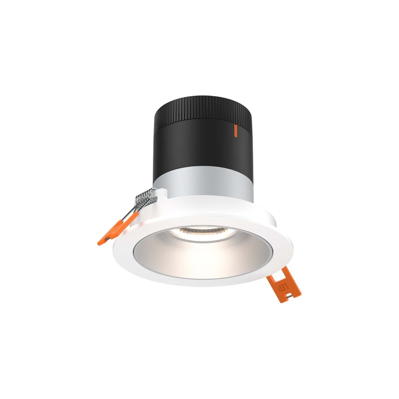 3″ Modular Downlight Alzak with White Trim 35 Degrees Regressed