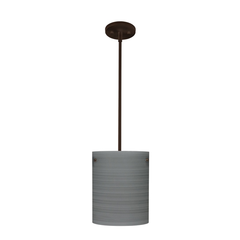 Besa 1TT-4006TN-LED-BR Tamburo One Light Pendant Bronze
