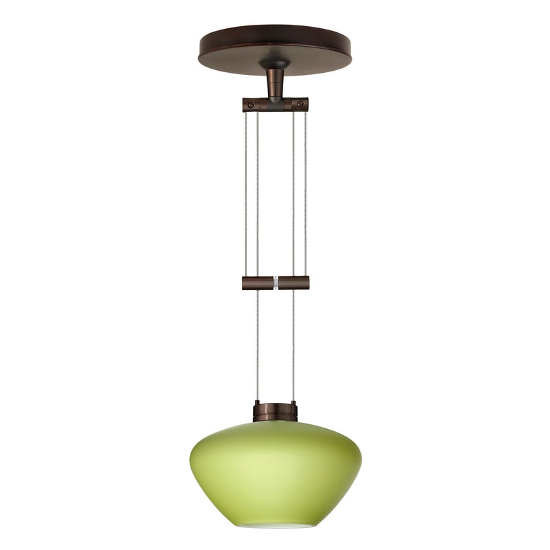 Besa 1XA-541035-BR Peri One Light Pendant Bronze