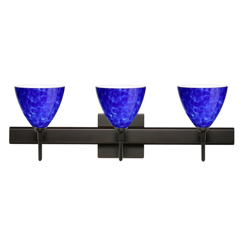 Besa 3SW-177986-BR-SQ Mia Three Light Wall Sconce Bronze