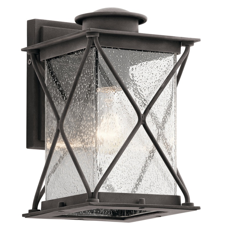 Kichler 49743WZC One Light Outdoor Wall Mount, Weathered Zinc