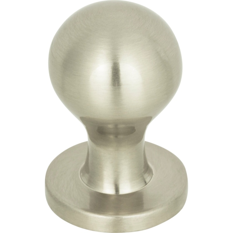 Atlas Homewares Nipple Knob 3/4 Inch Brushed Nickel