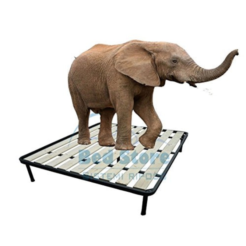 Bed Store SISTEMI RIPOSO Rete A Tavole Singola 90X200 Ortopedica Rinforzata 4 Piedi