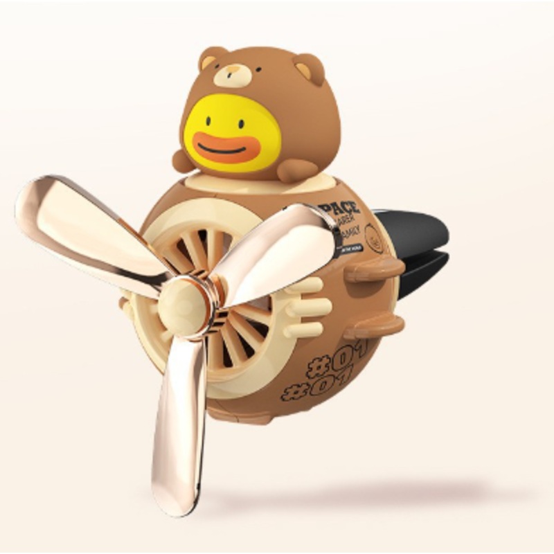 Brown Cute Car Air Vent Clip Freshener – Decorative Scent Diffuser for Automotive Interiors
