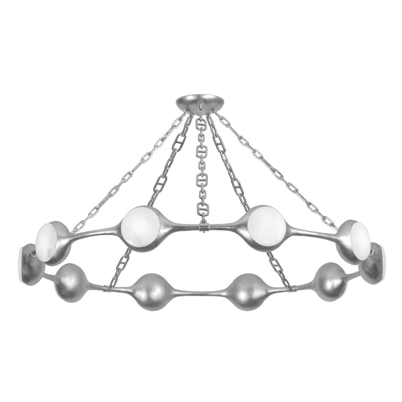 Corbett Lighting 465-52-VGL Riviere LED Chandelier Vintage Gold Leaf