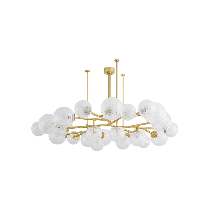 Corbett Lighting 488-68-VPB Glasgow 24 Light Chandelier Vintage Polished Brass