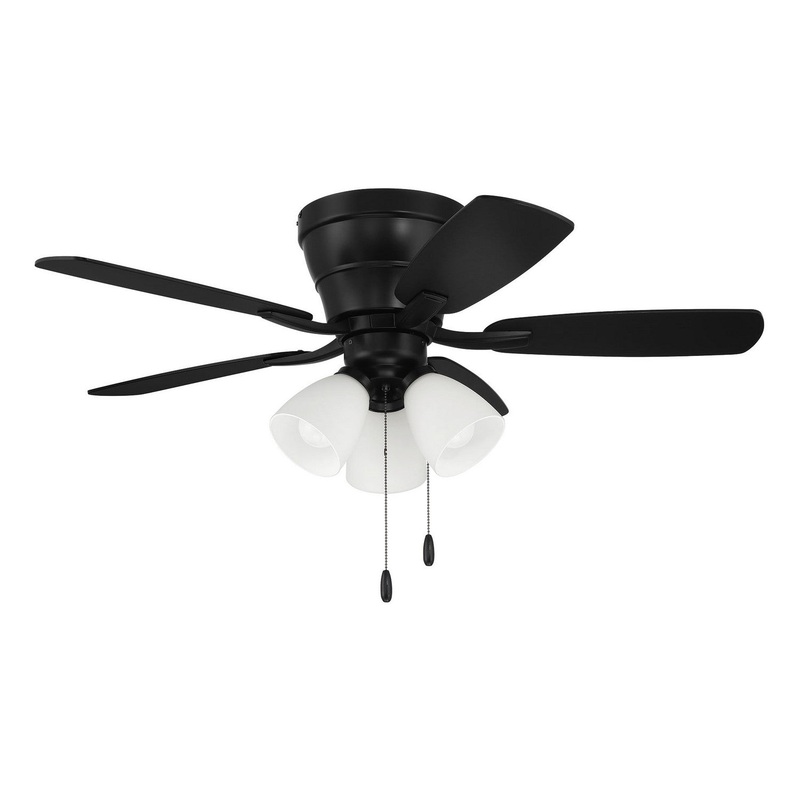 Craftmade WHL42FB5C3 Wheeler 42 3-Light 42″Ceiling Fan Flat Black
