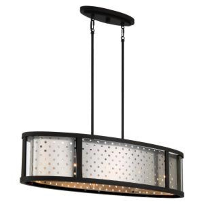 Five Light Island Pendant from the Grado Collection in Chrome Finish by Eurofase