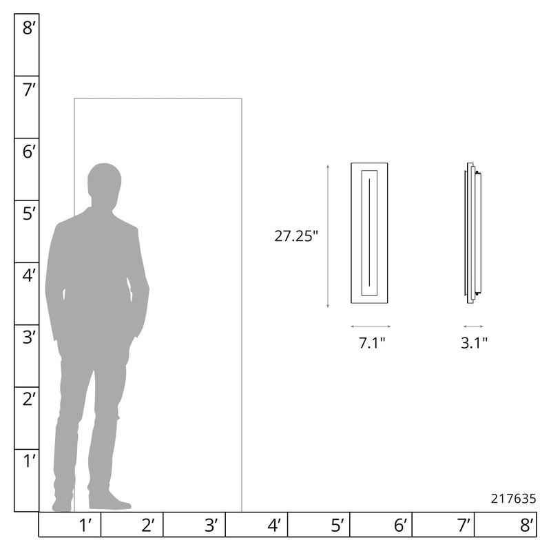 Gallery Sconce Ink Amber Glass (FF)