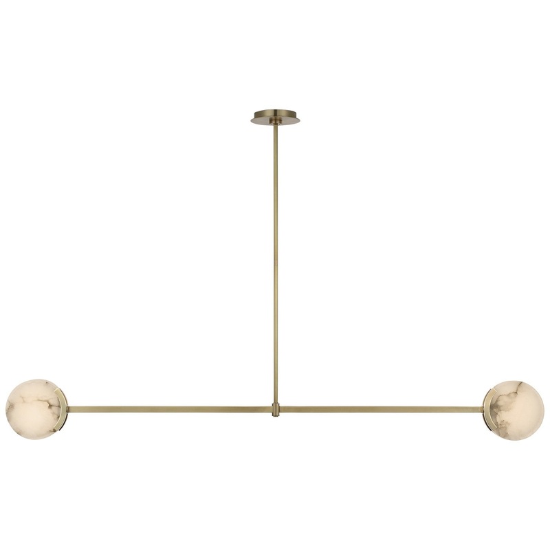 LED Pendant from the Melange Collection in Antique-Burnished Brass Finish by Visual Comfort Signature